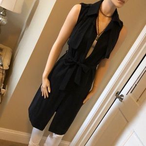 🥀Sleeveless Black Trench Coat🥀